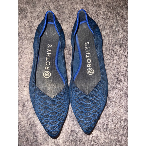 Rothy’s Deep Teal Python Points size 6 - Picture 1 of 5